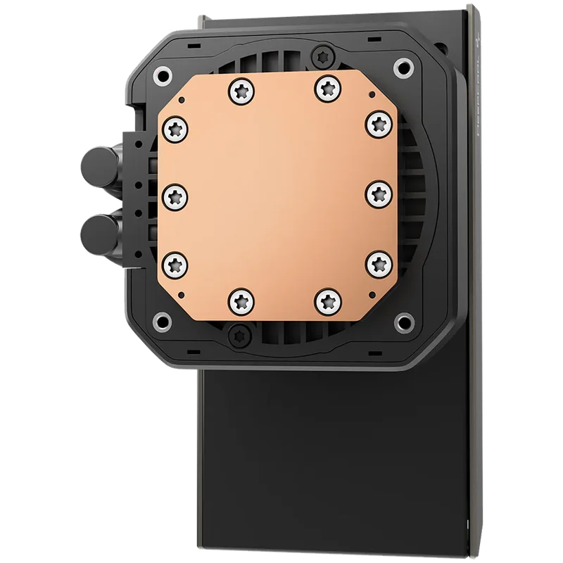 Охладител за процесор DeepCool LT360 VISION ARGB, 360mm, 3x120mm PWM ARGB вентилатори, 4.5" IPS LCD дисплей, черен