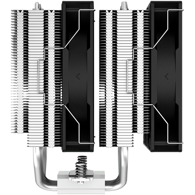Охладител за процесор DeepCool AG620, 2x120mm PWM вентилатор, TDP 260W, 6 топлинни тръби, LGA2066/2011-v3/2011/1700/1200/115x, AMD AM5/AM4, 129x136x157 mm, черен