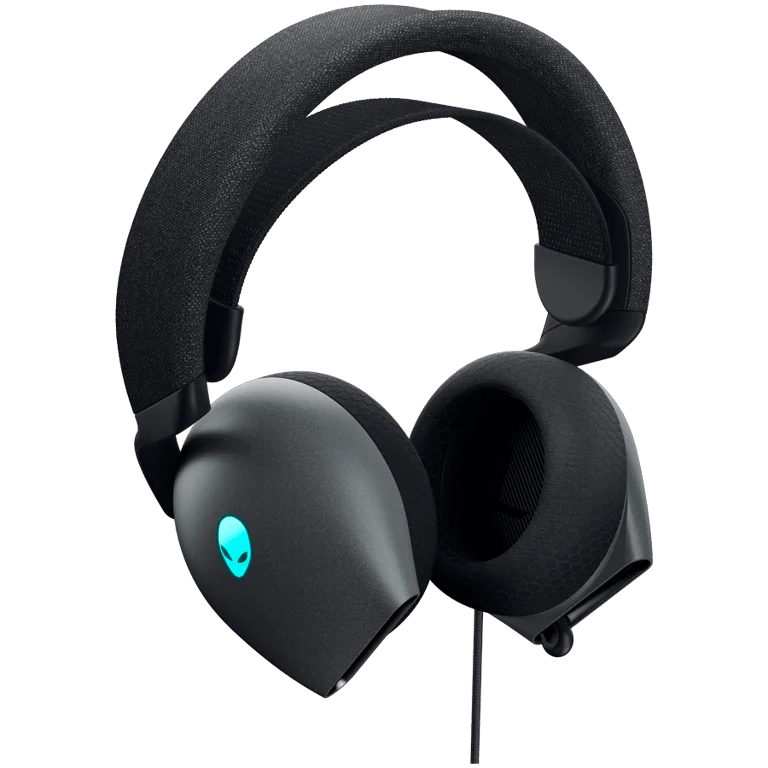 Гейминг слушалки Alienware AW520H Dark Side of the Moon с кабел
