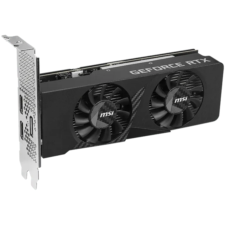 MSI Video Card Nvidia GeForce RTX 3050 LP E 6G OC, 2x HDMI, 1x DP, DUAL FAN, ATX