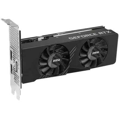 MSI Video Card Nvidia GeForce RTX 3050 LP E 6G OC, 2x HDMI, 1x DP, DUAL FAN, ATX