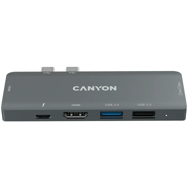 CANYON hub DS-5 7in1 Thunderbolt 3 Space Grey