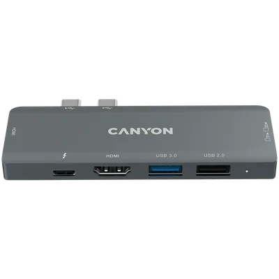 CANYON hub DS-5 7in1 Thunderbolt 3 Space Grey