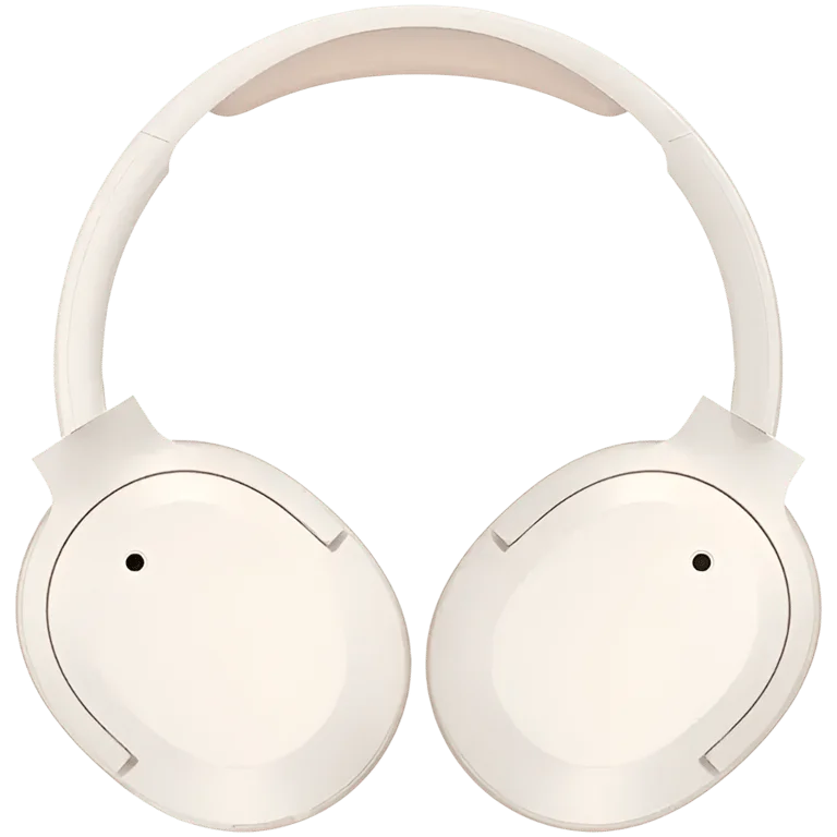 Edifier W820NB Plus v2025 Wireless Over-Ear Headphones, 40mm Dynamic Titanium-Coated Drivers, BT V6.1, ANC, Hi-Res Audio Certification, Up To 88H Battery, USB-C, Ivory