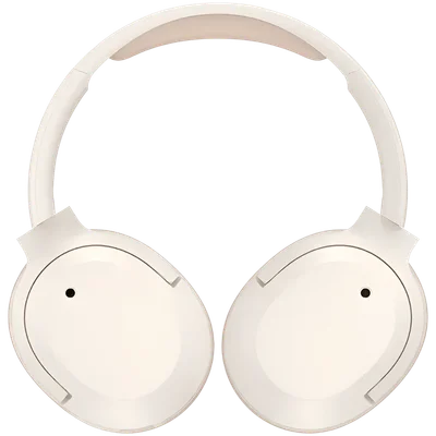 Edifier W820NB Plus v2025 Wireless Over-Ear Headphones, 40mm Dynamic Titanium-Coated Drivers, BT V6.1, ANC, Hi-Res Audio Certification, Up To 88H Battery, USB-C, Ivory