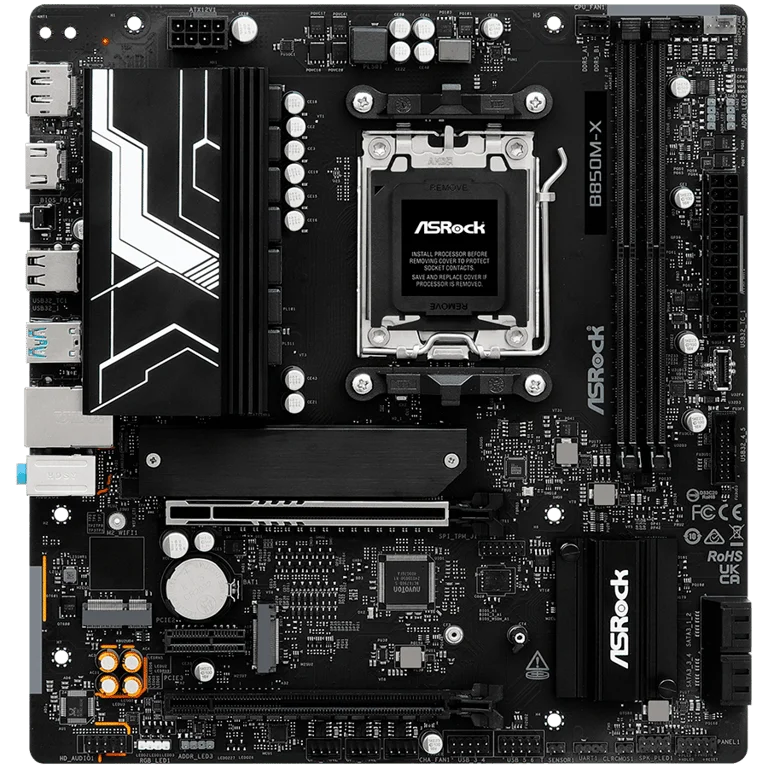 Дънна платка ASRock B850M-X R2.0 Micro ATX, Socket AM5, DDR5
