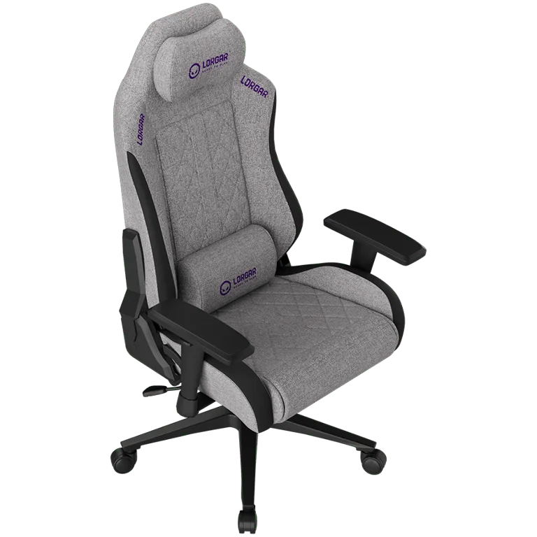 LORGAR CHA41, Ergonomic Gaming Chair Advanced, premium anti-stain fabric, Grey