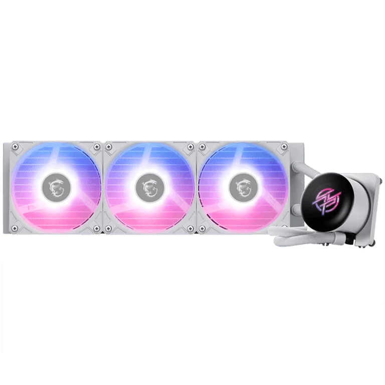 Охладител MSI MPG CORELIQUID P13 360 White, 3x120mm ARGB вентилатори, LCD екран, медна основа, Intel LGA 1700/1851, AMD AM5/AM4