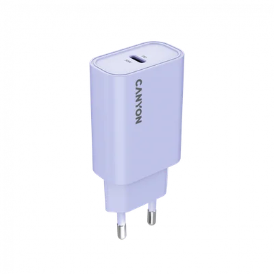 Захранващ адаптер CANYON OnCharge 30CL 30W USB-C EU Лилав