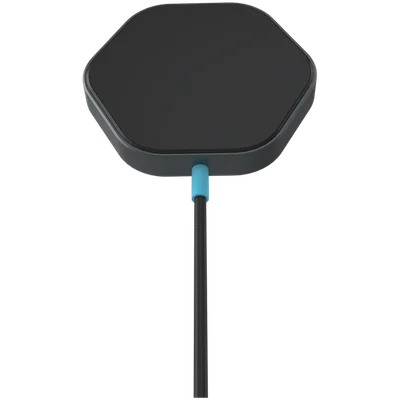 Безжично зарядно Canyon HEXAGON 110 Qi2 15W, тъмносиво/синьо