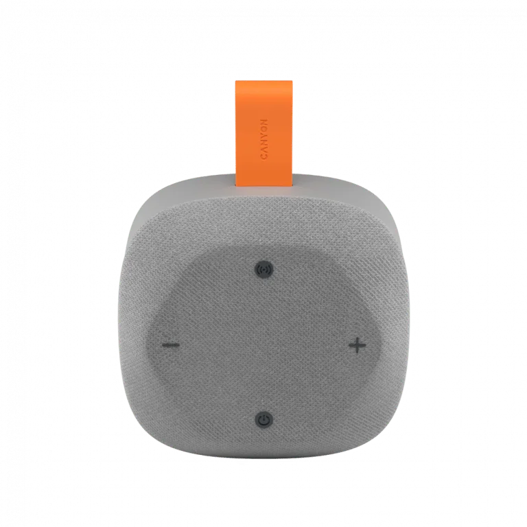 Bluetooth тонколона CANYON – Hexagon 10, 8W, TWS, IPX5, сива/оранжева