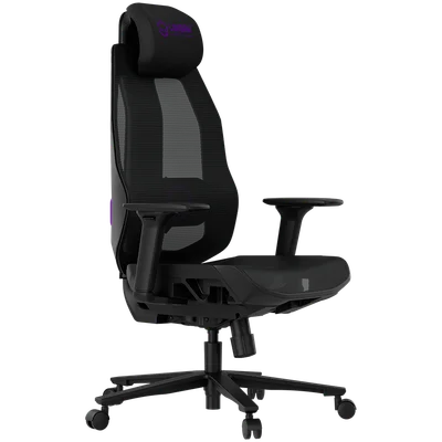 Гейминг стол LORGAR – CHP51 Pro Mesh, черен, регулируем, 4D подлакътници