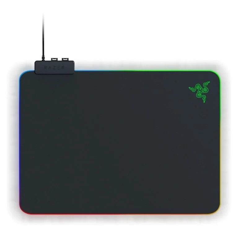 Подложка за мишка Razer Firefly V2, Razer Chroma RGB, micro-текстурирана повърхност, ултра-тънка, кабелен уловител, 19 зони осветление, 355x255x3 мм, черен