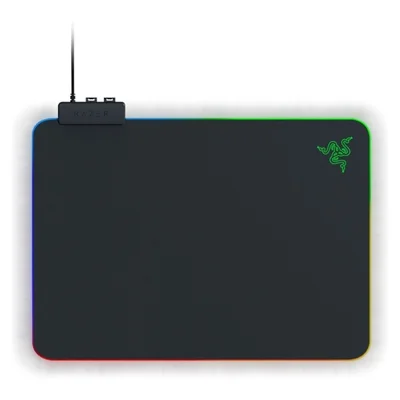 Подложка за мишка Razer Firefly V2, Razer Chroma RGB, micro-текстурирана повърхност, ултра-тънка, кабелен уловител, 19 зони осветление, 355x255x3 мм, черен