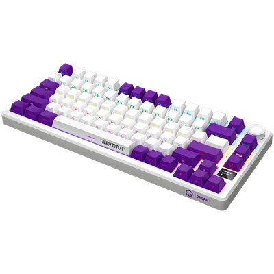 LORGAR KBP7075W, Wireless 75% Mechanical Gaming Keyboard Pro, White, EN layout