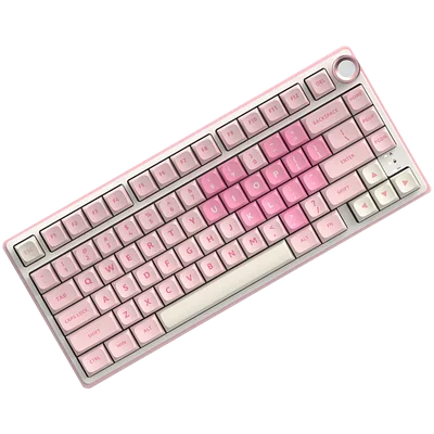 ROYAL KLUDGE R75 Pink Melody Gaming Keyboard Cream switch