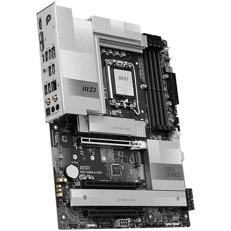 Дънна платка MSI PRO Z890-A WIFI LGA 1851 DDR5 до 9200MHz 3x PCIe x16 4x M.2 5G LAN WIFI