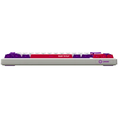 LORGAR KBP70MW, Wireless 65% Mechanical Gaming Keyboard Pro, White, EN layout