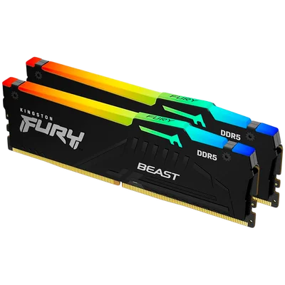 Kingston 64GB 6000MT/s DDR5 CL36 DIMM (Kit of 2) FURY Beast RGB