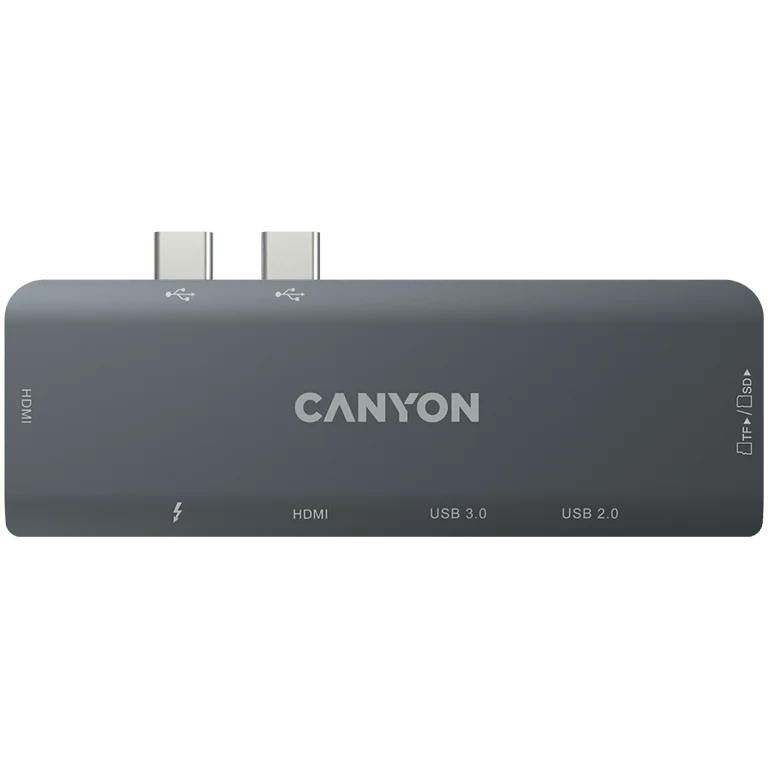 CANYON hub DS-5 7in1 Thunderbolt 3 Space Grey