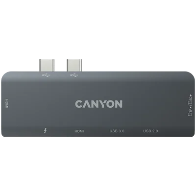 CANYON hub DS-5 7in1 Thunderbolt 3 Space Grey