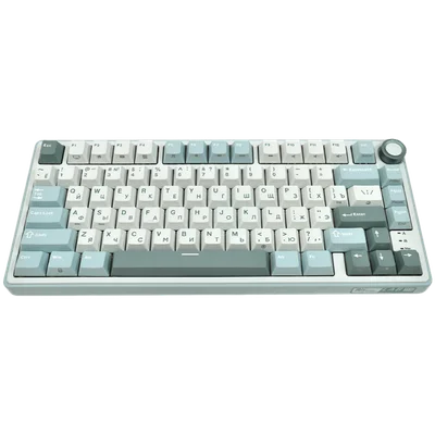 ROYAL KLUDGE R75 Sky Cyan Gaming Keyboard K silver switch