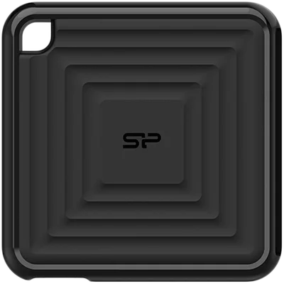 Silicon Power PC60 256GB Portable SSD SATAIII USB 3.2 Gen2 (Type-C) Portable SSD, R/W: up to 540MB/s; 500MB/s, Black