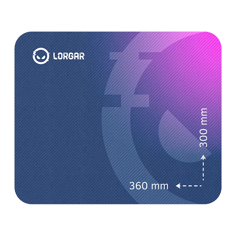 LORGAR Gaming Mouse Pad Main 133 Speed Purple