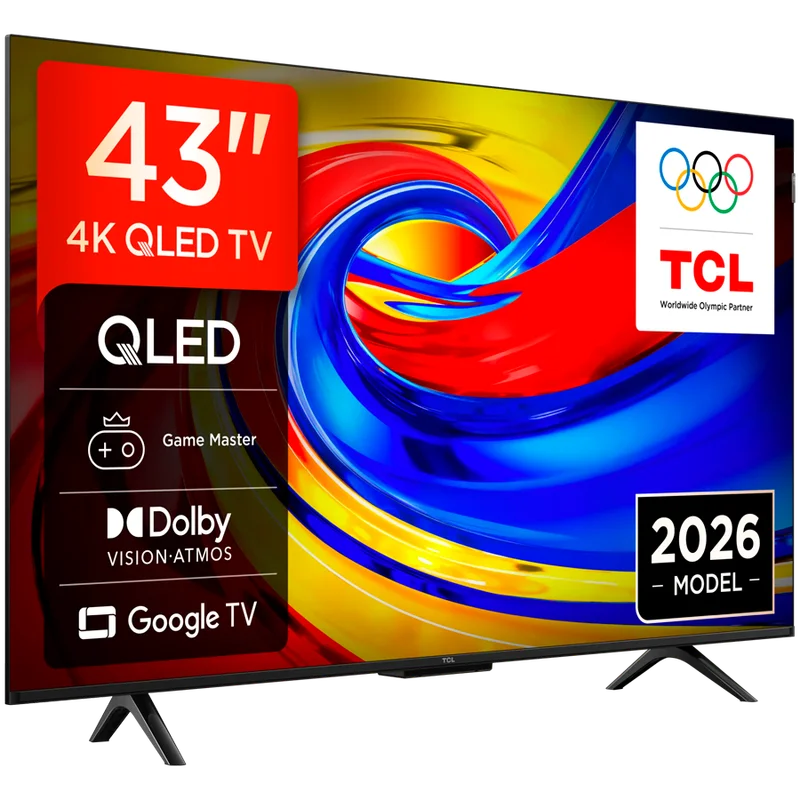 TCL 43P7L 43'' 4K HDR Dolby Vision, HDR10+ Built-in 2.4/5GHz Wi-Fi, MIMO DVB-C Pan EU