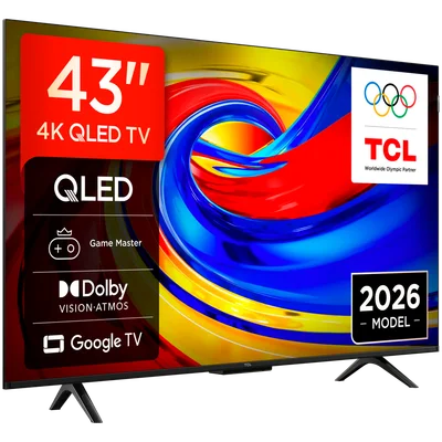 TCL 43P7L 43'' 4K HDR Dolby Vision, HDR10+ Built-in 2.4/5GHz Wi-Fi, MIMO DVB-C Pan EU