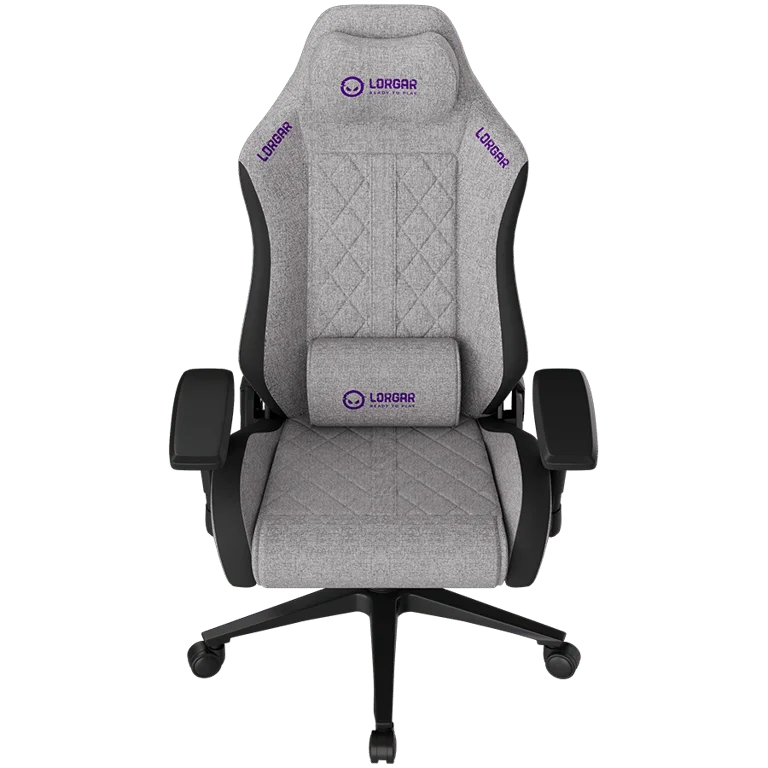 LORGAR CHA41, Ergonomic Gaming Chair Advanced, premium anti-stain fabric, Grey