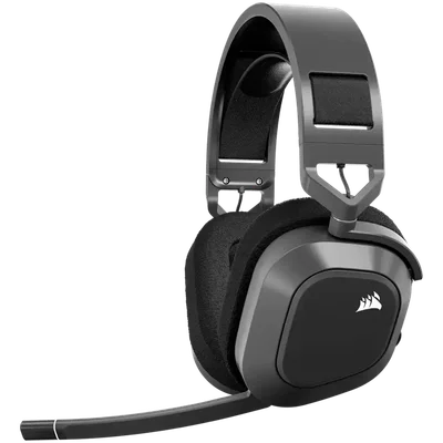 Геймърски слушалки CORSAIR HS80 MAX Wireless, Steel Gray