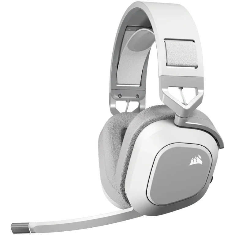Гейминг слушалки CORSAIR HS80 MAX Wireless, Бял