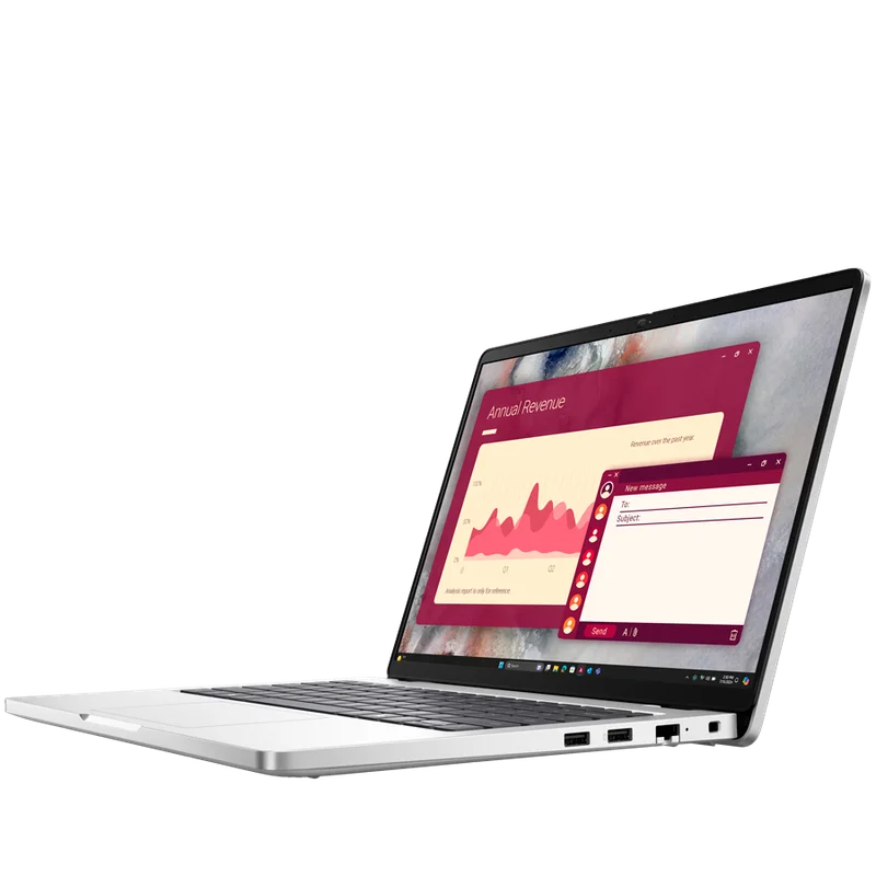Dell Pro 14 (PC14250), Intel Core Ultra 5 235U vPro(12C, 14T, 12MB, up to 4.9GHz), 14.0" FHD+(1920x1200) Non-Touch, 16GB(1x16GB) DDR5, 512GB M.2 SSD, Integrated Graphics, WiFi+BT, IR Cam+Mic, BG Backlit KBD, FPR, Win11Pro, 3Y ProSupport