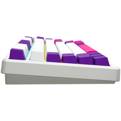 LORGAR KBP7075W, Wireless 75% Mechanical Gaming Keyboard Pro, White, EN layout