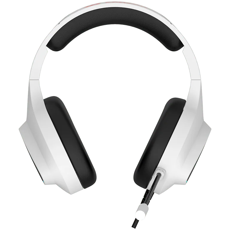 Гейминг слушалки CANYON – Shadder GH-6, бели, 50 mm драйвери, RGB подсветка, кабелни