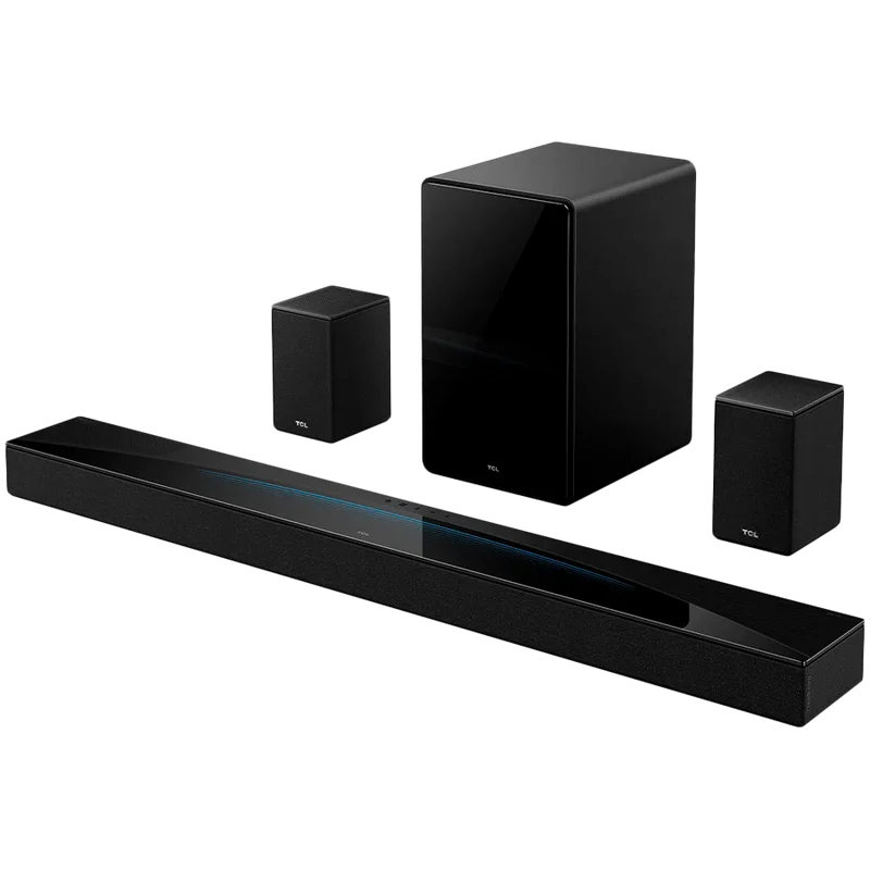 TCL Soundbar 7.1.4 Channel Dolby Atmos, DTSX  860W Max Power,TCL Ray Danz ,Wireless Subwoofer, Bluetooth5.1