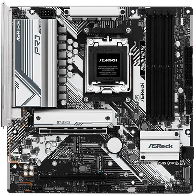 ASROCK MB Desktop B650M PRO RS, AM5, 4x DDR5, 1x PCIe 4.0 x16, 1x PCIe 3.0 x16, 1x Blazing M.2(PCIe Gen5x4), 1x Hyper M.2, 4x SATA3, RAID 0, 1, 10, 7.1 CH HD Audio, 1x HDMI, 1x DP, 2.5G LAN, 6x USB 3.2, 8x USB 2.0, 2x USB-C, mATX