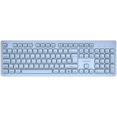 CANYON keyboard HKB-W01 UK/US AAA Wireless Blue