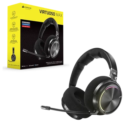 Corsair VIRTUOSO MAX WIRELESS, Gaming headset, Carbon