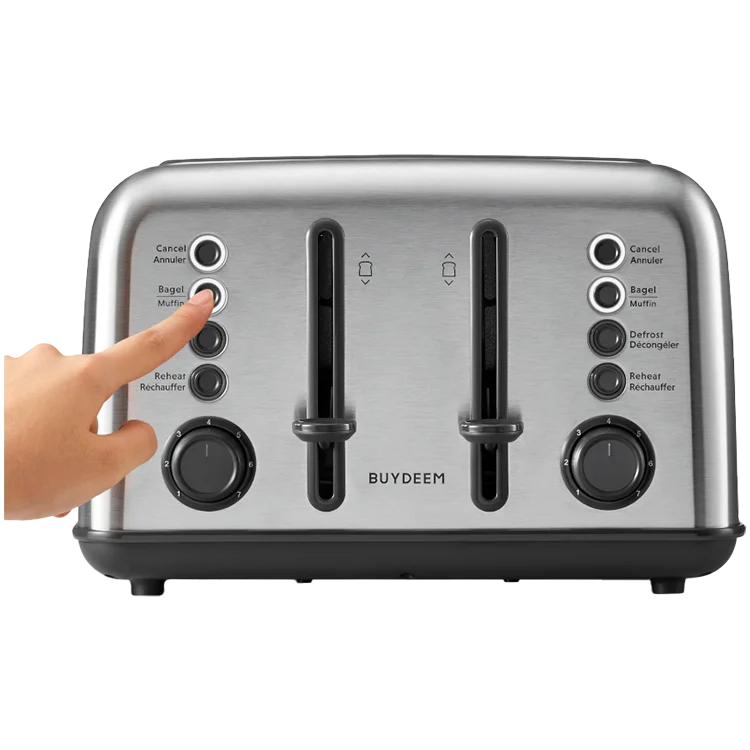 BUYDEEM 4 Slice Toaster, model DT640E, color Stainless Stell, EU