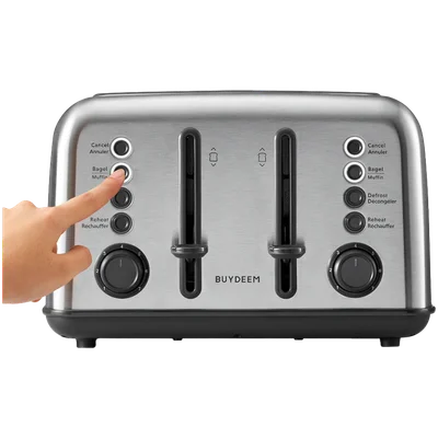 BUYDEEM 4 Slice Toaster, model DT640E, color Stainless Stell, EU