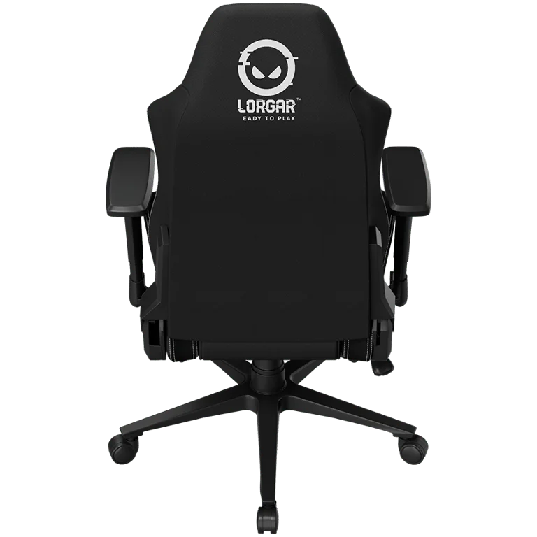 LORGAR CHA41, Ergonomic Gaming Chair Advanced, premium anti-stain fabric, Black/white