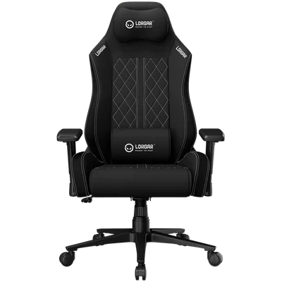 LORGAR CHA41, Ergonomic Gaming Chair Advanced, premium anti-stain fabric, Black/white