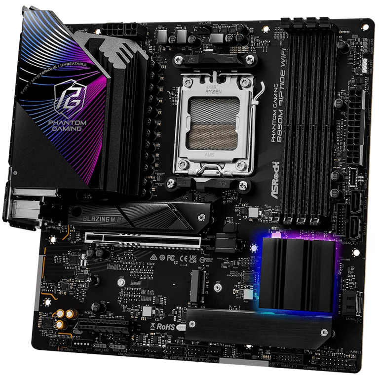 Дънна платка ASROCK B850M Riptide WiFi AM5 DDR5 mATX