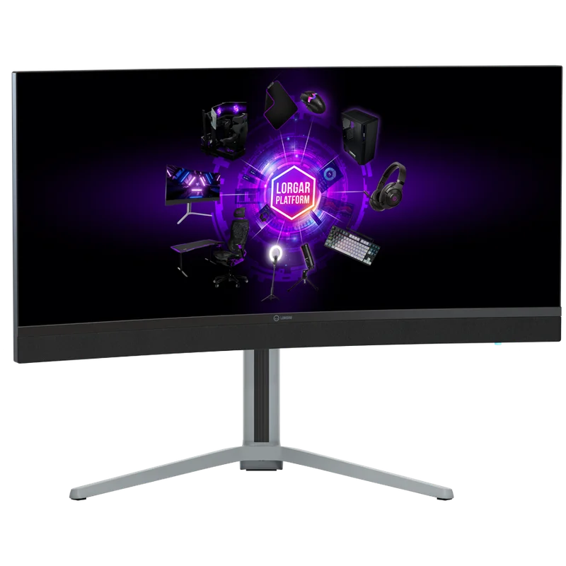 LORGAR 34MP1, UWQHD MiniLED Gaming Monitor Pro, 34'' (3440*1440) VA curved monitor, black/milky grey