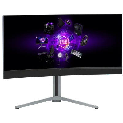LORGAR 34MP1, UWQHD MiniLED Gaming Monitor Pro, 34'' (3440*1440) VA curved monitor, black/milky grey
