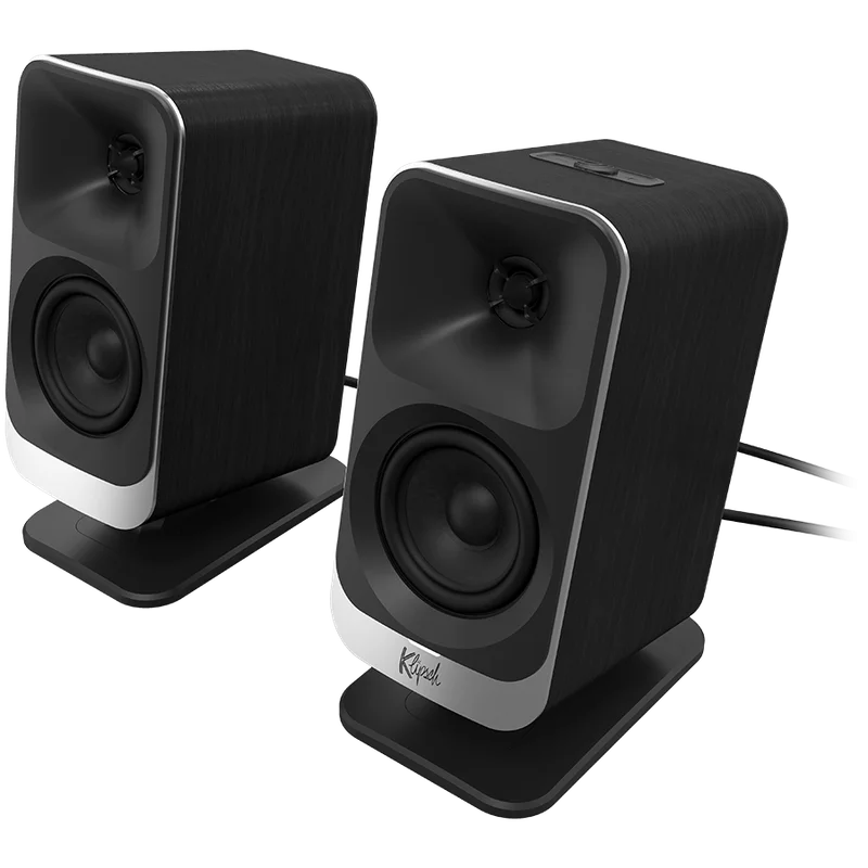 Klipsch ProMedia Lumina 2.1 Gaming Audio System with Subwoofer and LED Lighting Effects Built-in, Black