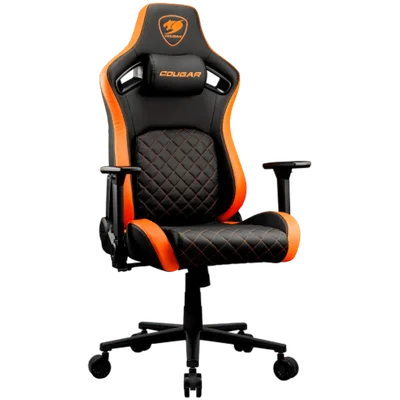 Гейминг стол COUGAR GAMING DEFENSOR F, черно/оранжево