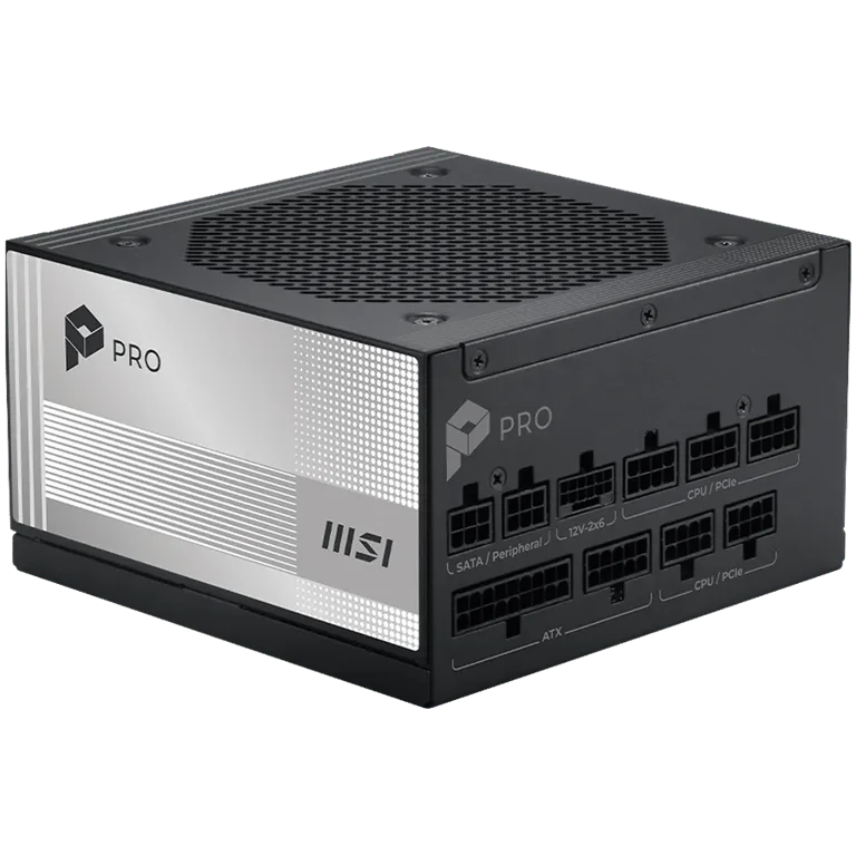 Захранване MSI PRO A1000PL PCIE5 1000W 80 Plus Platinum модулно